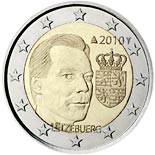 2 euro coin Coat of arms of the Grand Duke  | Luxembourg 2010