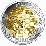 5 euro coin European honey bee | Luxembourg 2013