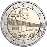 2 euro coin 50 Years of Grand Duchess Charlotte Bridge | Luxembourg 2016