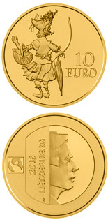 10 euro coin D'MAUS KETTI | Luxembourg 2016
