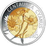 5 euro coin Centaurea Cyanus | Luxembourg 2016