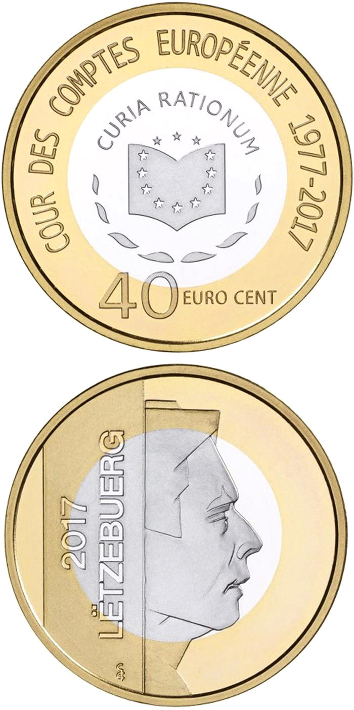 Image of 0.4 euro coin - European Court of Auditors | Luxembourg 2017
