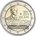2 euro coin 150th Anniversary of the Luxembourg Constitution | Luxembourg 2018