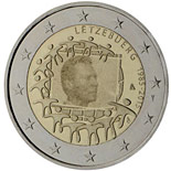 2 euro coin The 30th anniversary of the EU flag | Luxembourg 2015