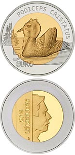 5 euro coin Great crested grebe | Luxembourg 2019