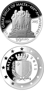10 euro coin 450th Anniversary of the Great Siege of Malta  | Malta 2015