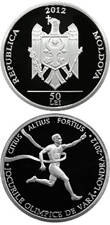 50 leu coin The 2012 Summer Olympic Games | Moldova 2012