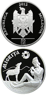 50 leu coin Mioriţa - 160 years since the publication of the ballad | Moldova 2012