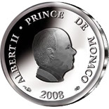 5 euro coin 50th Birthday of Prince Albert II.  | Monaco 2008