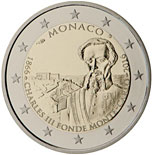 2 euro coin The 150th anniversary of the foundation of Monte Carlo by Charles III  | Monaco 2016