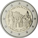 2 euro coin Carabiniers of the Prince | Monaco 2017