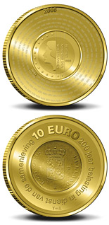 10 euro coin 200 years Dutch Financial Office  | Netherlands 2006