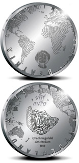 5 euro coin 400 years of the Amsterdam Grachtengordel | Netherlands 2012