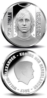 5 euro coin Sports Icons: Johan Cruyff | Netherlands 2017