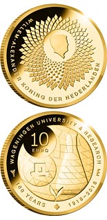 10 euro coin 100th Anniversary of the University of Wageningen | Netherlands 2018