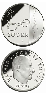 200 krone coin 200th anniversary of Henrik Wergeland’s birth  | Norway 2008