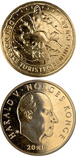 20 krone coin 150th anniversary of the Norwegian Trekking Association | Norway 2018