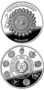 1  coin 20th Anniversary of the Ibero-American Series | Paraguay 2012