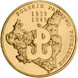 2 zloty coin 70th anniversary of creating the Polish underground state  | Poland 2009