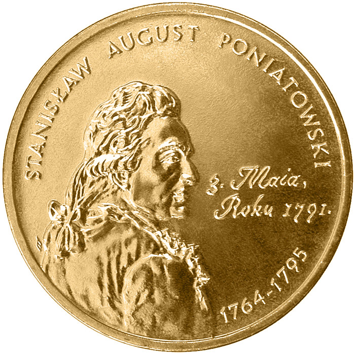 Image of 2 zloty coin - Polish Kings and Princes: Stanisław August Poniatowski (1764-1795) | Poland 2005.  The Nordic gold (CuZnAl) coin is of UNC quality.
