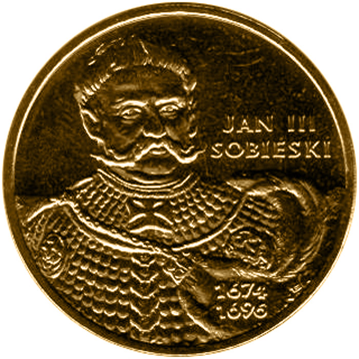 Image of 2 zloty coin - Jan III Sobieski (1674-1696)  | Poland 2001.  The Nordic gold (CuZnAl) coin is of UNC quality.