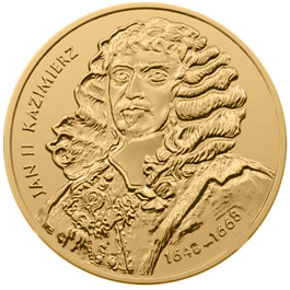 Image of 2 zloty coin - Jan II Kazimierz (1648 - 1668)  | Poland 2000.  The Nordic gold (CuZnAl) coin is of UNC quality.