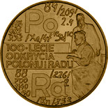 2 zloty coin 100th Anniversary of Discovering Polonium and Radium | Poland 1998