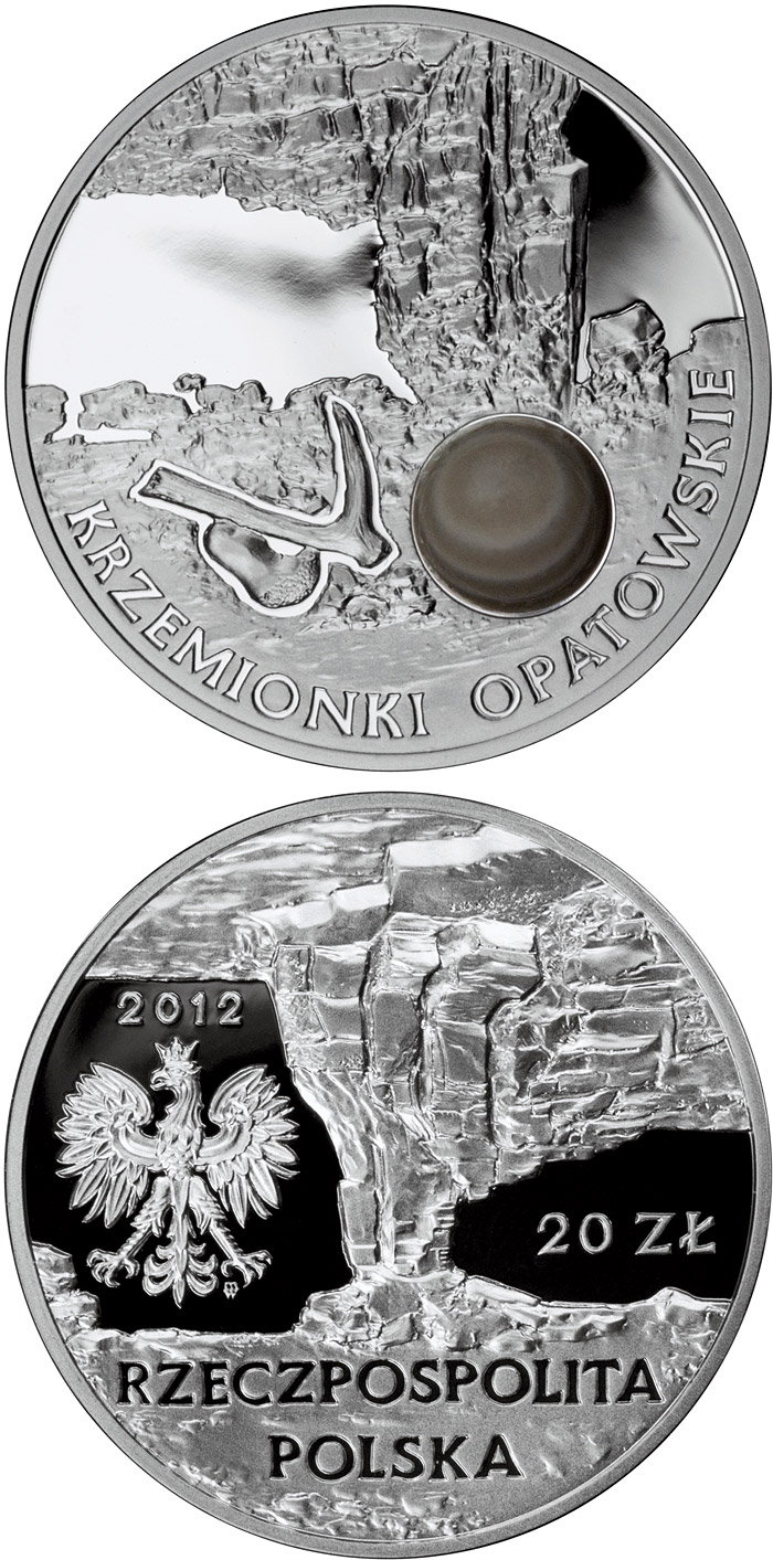 Image of 20 zloty coin - Krzemionki Opatowskie | Poland 2012.  The Silver coin is of Proof quality.