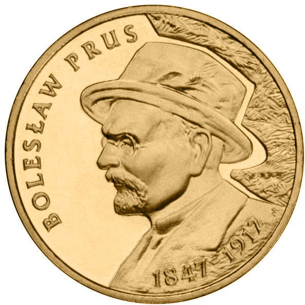 Image of 2 zloty coin - Bolesław Prus | Poland 2012.  The Nordic gold (CuZnAl) coin is of UNC quality.