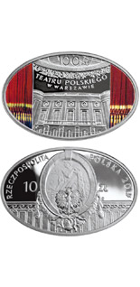 10 zloty coin Centenary of the Polish Theatre in Warsaw | Poland 2013