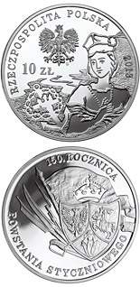 10 zloty coin 150th Anniversary of the January 1863 Uprising | Poland 2013