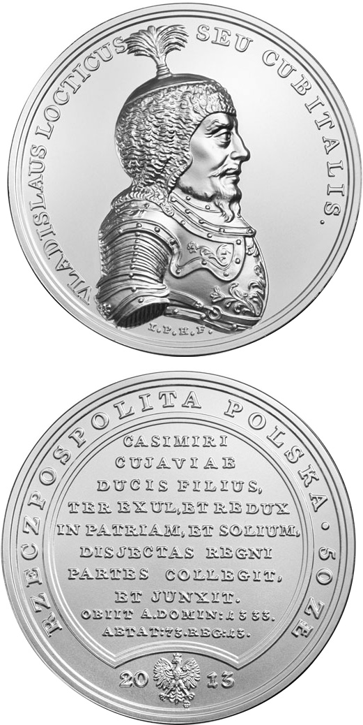 Image of 50 zloty coin - Wladyslaw the Short  | Poland 2013.  The Silver coin is of BU quality.