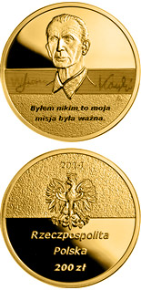 200 zloty coin Centenary of the birth of Jan Karski  | Poland 2014