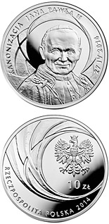 10 zloty coin Canonisation of John Paul II, 27 IV 2014 | Poland 2014