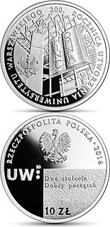 10 zloty coin 200th Anniversary of the Establishment of the University of Warsaw | Poland 2016