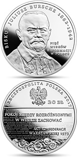 20 zloty coin Five Centuries of the Reformation in Poland  | Poland 2017