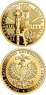 200 zloty coin 100th Anniversary of the Catholic University of Lublin | Poland 2019