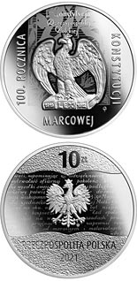 10 zloty coin 100th Anniversary of the March Constitution | Poland 2021