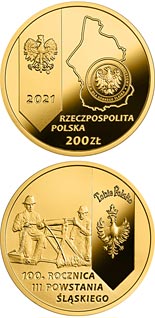 200 zloty coin 100th Anniversary of the 3rd Silesian Uprising  | Poland 2021