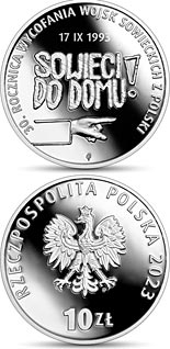 10 zloty coin 30th Anniversary of the Withdrawal of the Soviet Army from Poland | Poland 2023