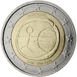 2 euro coin 10th Anniversary of the Introduction of the Euro | Portugal 2009