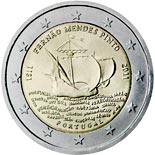2 euro coin 500th annivesary of the birth of Fernão Mendes Pinto | Portugal 2011