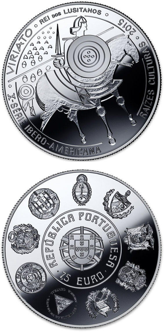 Image of 7.5 euro coin - Cultural Roots - Viriato  | Portugal 2015