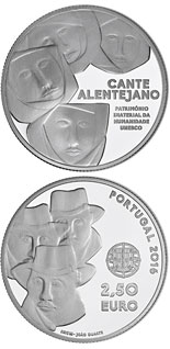 2.5 euro coin Pollyphonic Singing from Alentejo | Portugal 2016