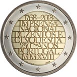 2 euro coin 250th Anniversary Of The National Printing Office | Portugal 2018