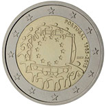 2 euro coin The 30th anniversary of the EU flag | Portugal 2015
