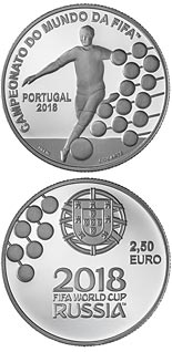 2.5 euro coin FIFA World Cup Russia 2018 | Portugal 2018