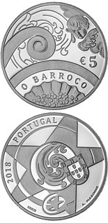 5 euro coin The Baroque Age | Portugal 2018