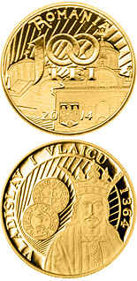 100 leu coin 650th anniversary of the beginning of the reign of Vladislav I Vlaicu | Romania 2014