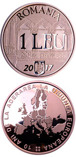 1 leu coin 10 years since Romania’s accession to the European Union | Romania 2017
